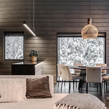 Rukan Ailo - Modern With Sauna, Jacuzzi & Scenic Views Huvilat Ruka